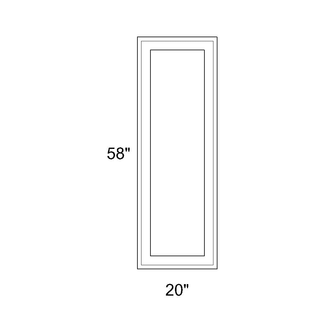 20 X 58 - Fixed Switchable LC Privacy Glass Window - White Vinyl ...