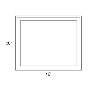 46" x 38" - Switchable Privacy Window - Fixed - White Vinyl