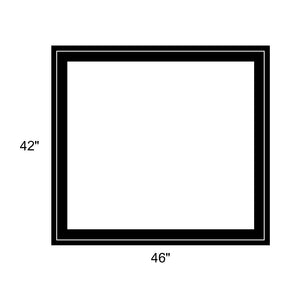 46" x 42" - Switchable Privacy Window - Fixed - Black Vinyl