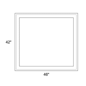 46" x 42" - Switchable Privacy Window - Fixed - White Vinyl