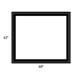 48" x 42" - Switchable Privacy Window - Fixed - Black Vinyl