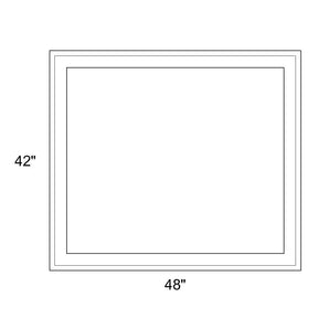 48" x 42" - Switchable Privacy Window - Fixed - White Vinyl