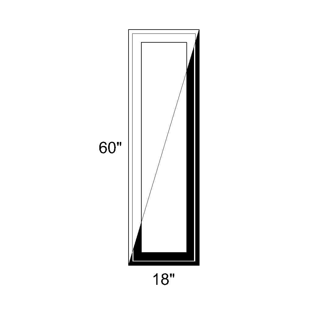 18 X 60 Fixed Switchable LC Privacy Glass Window Black White Vinyl 18 x 60 fixed switchable lc privacy glass window black white vinyl