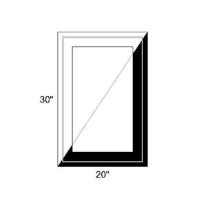 20" x 30" - Switchable Privacy Window - Fixed - Black/White Vinyl