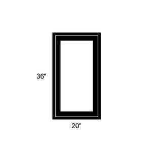 20" x 36" - Switchable Privacy Window - Fixed - Black Vinyl