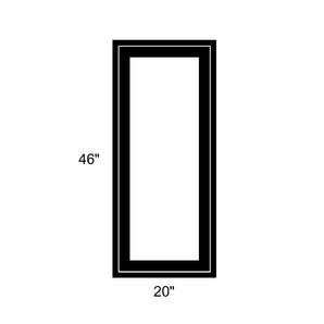 20" x 46" - Switchable Privacy Window - Fixed - Black Vinyl