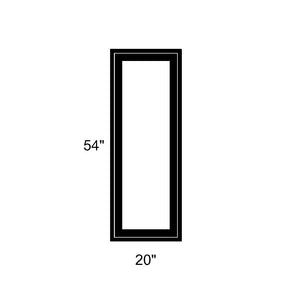 20" x 54" - Switchable Privacy Window - Fixed - Black Vinyl