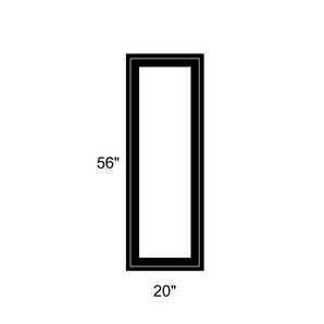 20" x 56" - Switchable Privacy Window - Fixed - Black Vinyl