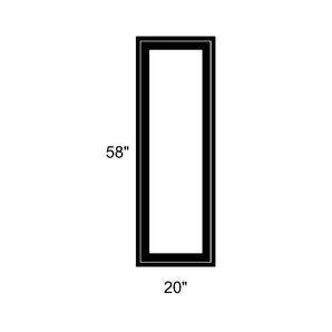 20" x 58" - Switchable Privacy Window - Fixed - Black Vinyl