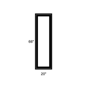 20" x 66" - Switchable Privacy Window - Fixed - Black Vinyl