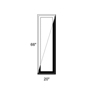 20" x 66" - Switchable Privacy Window - Fixed - Black/White Vinyl