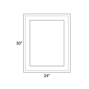 24" x 30" - Switchable Privacy Window - Fixed - White Vinyl