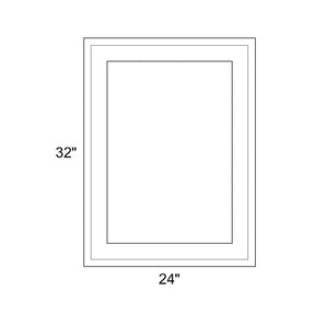 24" x 32" - Switchable Privacy Window - Fixed - White Vinyl