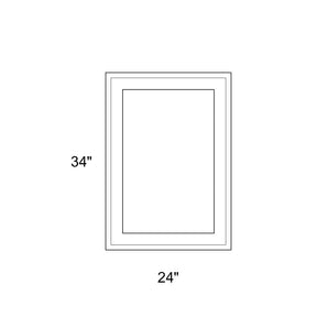 24" x 34" - Switchable Privacy Window - Fixed - White Vinyl