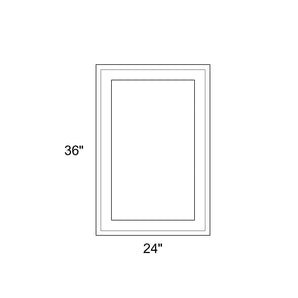 24" x 36" - Switchable Privacy Window - Fixed - White Vinyl