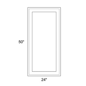 24" x 50" - Switchable Privacy Window - Fixed - White Vinyl