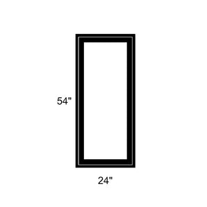 24" x 54" - Switchable Privacy Window - Fixed - Black Vinyl