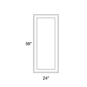 24" x 56" - Switchable Privacy Window - Fixed - White Vinyl