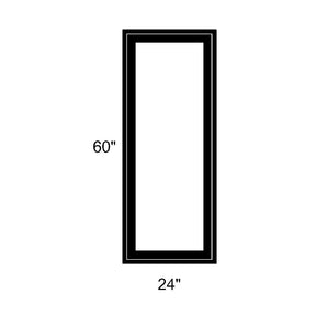 24" x 60" - Switchable Privacy Window - Fixed - Black Vinyl