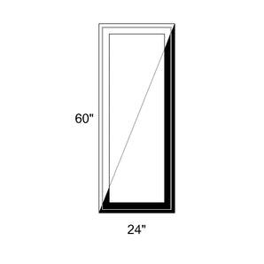 24" x 60" - Switchable Privacy Window - Fixed - Black/White Vinyl