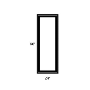 24" x 66" - Switchable Privacy Window - Fixed - Black Vinyl