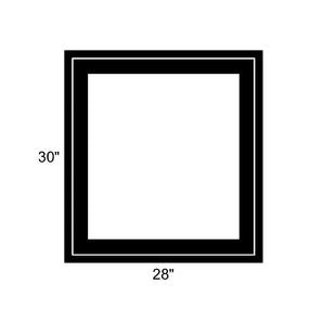 28" x 30" - Switchable Privacy Window - Fixed - Black Vinyl