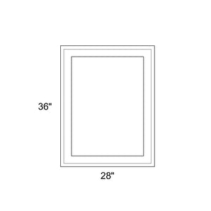 28" x 36" - Switchable Privacy Window - Fixed - White Vinyl