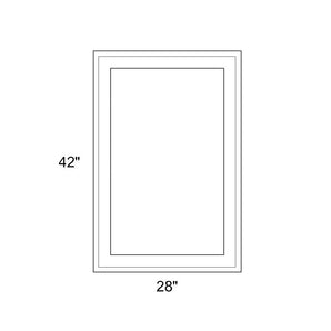 28" x 42" - Switchable Privacy Window - Fixed - White Vinyl