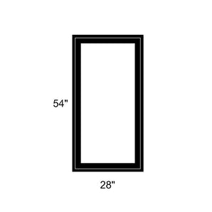 28" x 54" - Switchable Privacy Window - Fixed - Black Vinyl