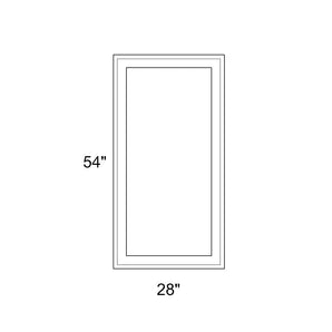 28" x 54" - Switchable Privacy Window - Fixed - White Vinyl