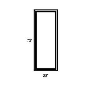 28" x 72" - Switchable Privacy Window - Fixed - Black Vinyl