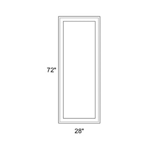 28" x 72" - Switchable Privacy Window - Fixed - White Vinyl