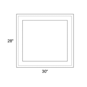 30" x 28" - Switchable Privacy Window - Fixed - White Vinyl