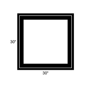 30" x 30" - Switchable Privacy Window - Fixed - Black Vinyl