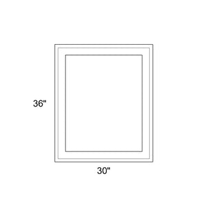 30" x 36" - Switchable Privacy Window - Fixed - White Vinyl