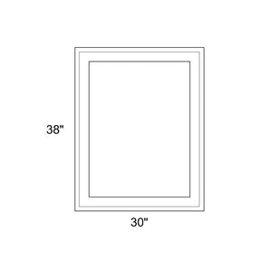 30" x 38" - Switchable Privacy Window - Fixed - White Vinyl