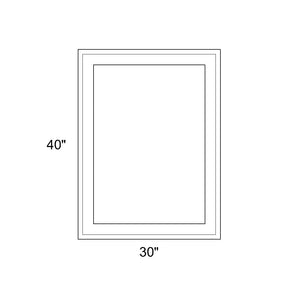 30" x 40" - Switchable Privacy Window - Fixed - White Vinyl