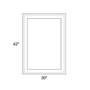 30" x 42" - Switchable Privacy Window - Fixed - White Vinyl