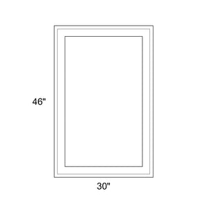 30" x 46" - Switchable Privacy Window - Fixed - White Vinyl