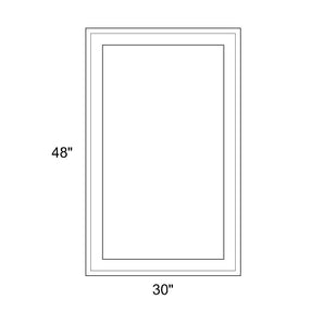 30" x 48" - Switchable Privacy Window - Fixed - White Vinyl