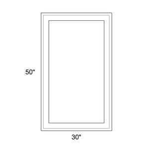 30" x 50" - Switchable Privacy Window - Fixed - White Vinyl