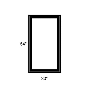 30" x 54" - Switchable Privacy Window - Fixed - Black Vinyl