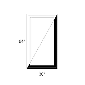 30" x 54" - Switchable Privacy Window - Fixed - Black/White Vinyl