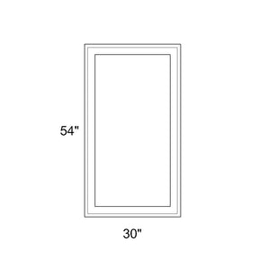 30" x 54" - Switchable Privacy Window - Fixed - White Vinyl