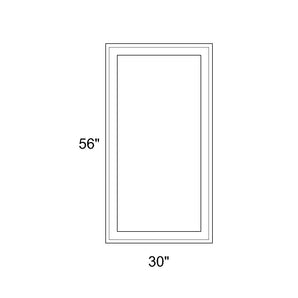 30" x 56" - Switchable Privacy Window - Fixed - White Vinyl