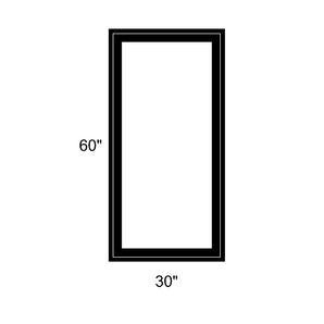 30" x 60" - Switchable Privacy Window - Fixed - Black Vinyl