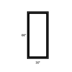 30" x 66" - Switchable Privacy Window - Fixed - Black Vinyl