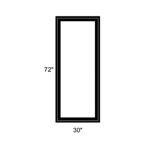 30" x 72" - Switchable Privacy Window - Fixed - Black Vinyl