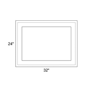 32" x 24" - Switchable Privacy Window - Fixed - White Vinyl