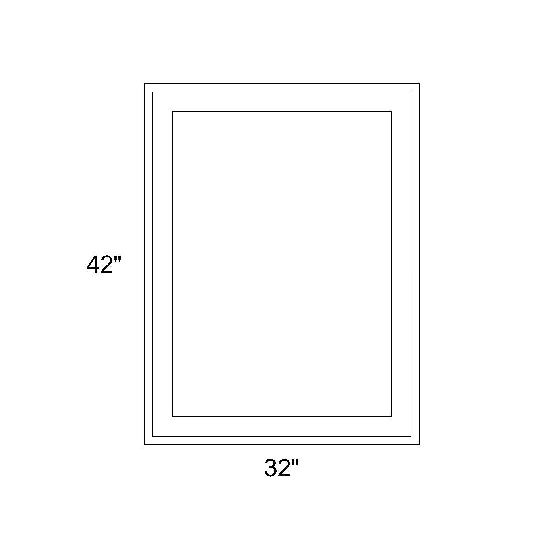 42 Inch Window Screen 32 x 42 - Fixed Switchable LC Privacy Glass Window - White Vinyl ...